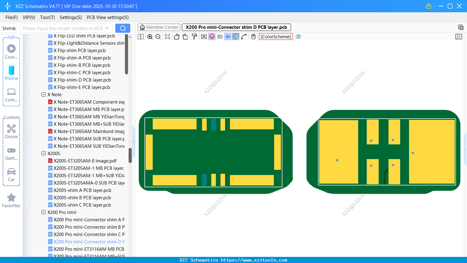 VIVO X200 Pro Mini-Connector Shim D PCB Layer